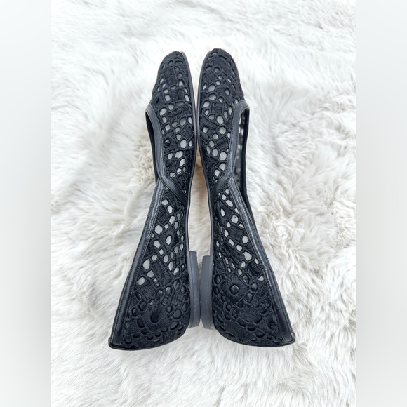 Stuart Weitzman Eyelet dippy lace Ballet Flats size‎ 7 women’s loafers NWT - Picture 5 of 10